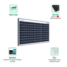 Load image into Gallery viewer, Loom solar panel 40 watt 12 volt poly crystalline