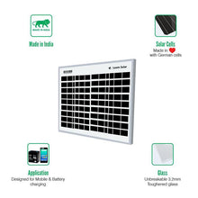 Load image into Gallery viewer, Loom Solar Panel 10 watt - 12 volt for Mobile Charging