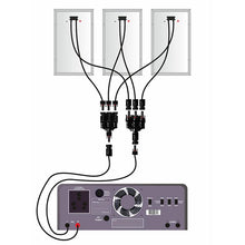 Load image into Gallery viewer, 3 Panel MC4 Connectors pair, 3 Wire In, 1 Wire Out
