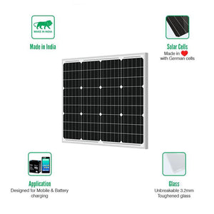 Loom Solar Panel 50 watt - 12 volt Mono Crystalline